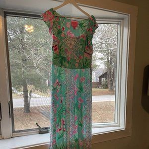 Lilly Pulitzer Cristal Maxi in Aqua Al Fresno Isn't She Lovely